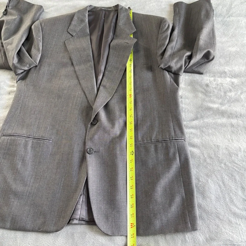Corneliani Men's‎ Gray Two Button Blazer Business Casual Career Jacket 44R